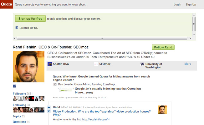 rand fishkin quora 10 consejos para mejorar tu marca personal en Google