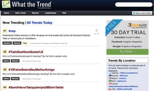 What the trend1 20 herramientas donde monitorizar un hashtag