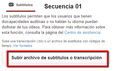 Transcripción YouTube