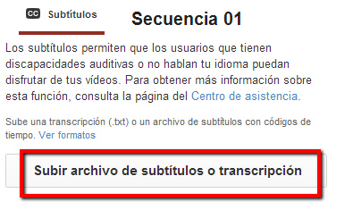 Transcripción YouTube