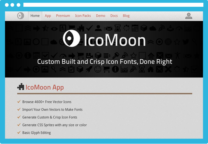 icomoon Cómo convertir tus iconos en una fuente