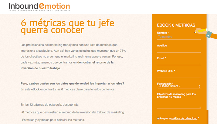 Landing de Inbound Emotion